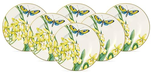 Villeroy & Boch Amazonia Anmut - Set di 6 piatti per il pane, Ø 16 cm, in porcellana, multicolore
