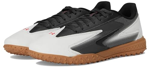 Under Armour Unisex-Adult Shadow Turf 3 Soccer Cleats Sneaker, Anthracite/White/Racer Red, 11 Women/9.5 Men