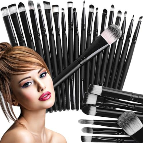 PARENCE.- Lot de 20 Pinceaux de Maquillage Polyvalents - Idéal pour Tous Vos Besoins Beauté - 20 Pièces