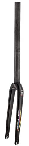 Fahrradgabel, Kohlefaser, 20 Zoll, 451 BMX, starre Gabel, C/V-Bremse, 28,6 mm, gerades Rohr, Fahrrad-Vorderradgabel QR 9 x 100 mm (Farbe: Mattschwarz 451)