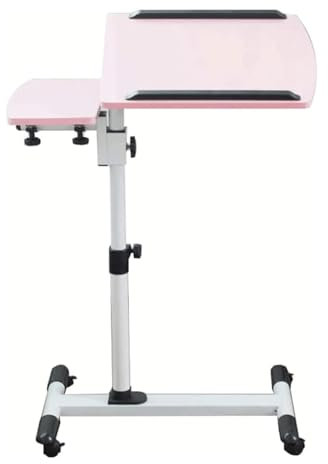 Verstellbarer Snack-Beistelltisch, Betttisch für Nachttisch und Überbett, einfache Montage, mobiler Laptop-Schreibtisch, Stehpult, praktisches Geschenk, höhenverstellbar von 64 cm bis 95 cm