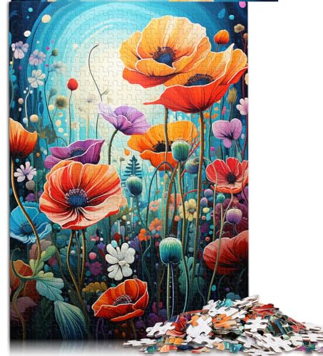 Puzzle 1000 pièces, Fleurs printanières en Fleurs, Puzzle en Papier, pour Adultes et familles, Puzzles stimulants pour Adultes. Taille : 26X38cm