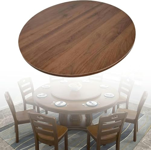 GZYHDC Lazy Susan - Bandeja giratoria para servir, soporte giratorio de madera, centro de mesa de comedor, plato giratorio de cocina, organizador de mesa, fácil de compartir alimentos, grande