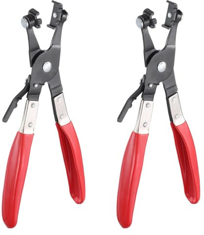 sourcing map 2pcs Hose Clamp Pliers Spring Clips Claw Type Pliers for Fuel Coolant Lines Vehicles Automotive Coolant Radiator Heater Water Hose