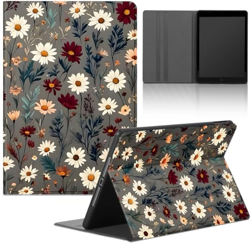 Stradvnaly Funda Tablet para Samsung Galaxy Tab S6 Lite 2022/2020 10,4,Cartoon Patrón Aesthetics Diseño Cárcasa mit Stand Función,PU Cuero Flip Bumper Protectora Cover,Flor Colorida