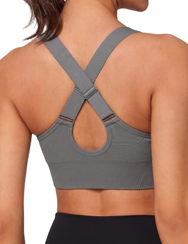 Litherday Sujetador Deportivo Mujer Soporte Medio Top Fitness Sin Aros | Tejido Elástico Transpirable, Tirantes Ajustables O Espalda Cruzada Según El Modelo, Copas Extraíbles Para Yoga Y Gimnasio