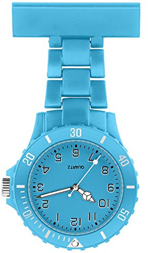 Taffstyle Kitteluhr für Damen – Analoge Quarz Schwesternuhr aus Silikon mit Sicherheitsnadel – Clip Uhr für Pflege, Medizin & Berufskleidung – leichte Krankenschwesternuhr in vielen Farben