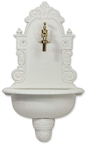 Antikas - Lavabo avec raccord de tuyau d'arrosage, fontaine murale robinet ¾.