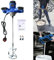 Electric Paddle Mixer to Mix Motar, Plaster, Cement, Concrete, Paint, Resin, Adhesives - 2600W, Portable Drill Mixer, M14 Mixing Rod, 120mm Diameter Stirrer, Adjustable 6 Speed