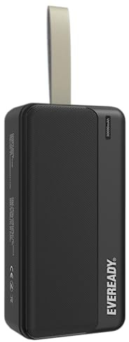 EVEREADY - Batería Externa de 30000 mAh, 2 Puertos USB-A, Compatible con iPhone, Samsung, Huawei, Xiaomi y Otros. Cable Micro-USB Incluido.