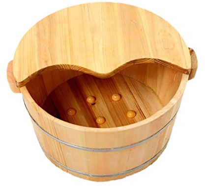 Fußwanne, Fußwaschbecken, Eimer, Massage, Spa, Sauna, Einweichen, Fußbad, Holzeimer, Fußbad, Haushaltswaschbecken vorhanden ziyu