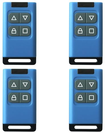 Iyalezirk 4X Duplicatore di controllo remoto universale Multifrequenza 280-868MHZ Frequenza di identificazione automatica adatta per garage