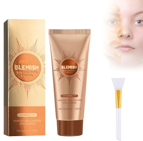 Weißende und Aufhellende Flecken Maske, 2025 Upgrade Kräuterflecken Peel-Off Maske für Strahlende Haut, Anti Falten Tear-Off Tiefenwirksame Gesichtsmaske für Poren Straffung (1Pcs)