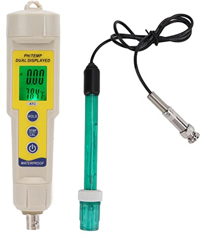 PH-mètre, Testeur D'Eau Numérique 0,00-14,00ph avec Résolution de 0,01, Stylo à PH à Haute Précision pour Aquariums, Hydroponie, Eau Potable et Usage Industriel
