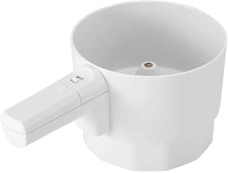 NINMORTH Setaccio elettrico per farina, per filtro a rete in acciaio inox con design senza fili portatile, alimentato a batteria (1 cellula), 14,5 cm