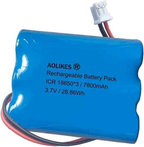 AOLIKES 3,7 V 7800 mAh wiederaufladbarer Akku für Simplehuman Sensor-Schminkspiegel ST3026 / ST3027/ ST3028 / BT1080 Ersatzakku 1s3p 18650 Akkupack