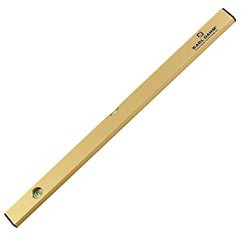 Karl Dahm Goldpunkt Wasserwaage 80 cm l Präzise Wasserwaage aus robustem Aluminium l Professionelles Messwerkzeug mit austauschbarer Libelle – 10257