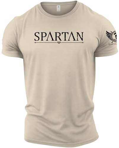 GYMTIER Spartan - Spartan Forged - Men's Gym T-Shirt - Bodybuilding Workout Top