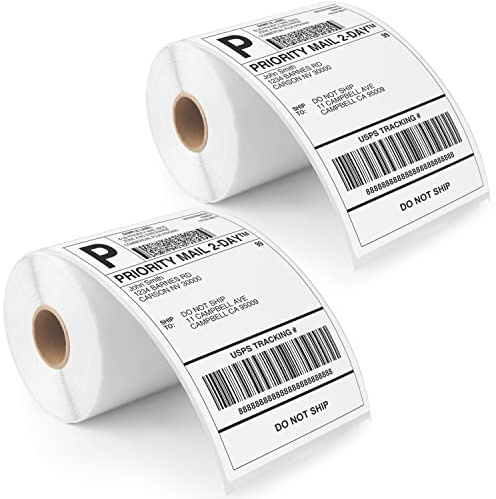 MiroCaro 4 x 6 Shipping Labels Compatible with Dymo Labelwriter 4XL 1744907,1755120, Postage Thermal Labels (2 Rolls, 440 Labels)
