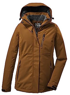 killtec Damen Funktionsjacke/Winterjacke mit abzippbarer Kapuze KOW 140 WMN JCKT, dark curry, 38, 37411-000