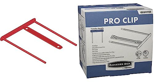 Fellowes Bankers Box Archivclip, BBD-Archivclip mit 110 mm Armlänge und Deckleiste, 100% recycelt, 100 Stück, Weiß