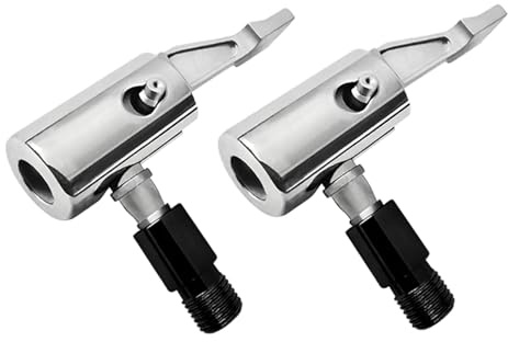 2 Stück Autoventil Adapter,Adapter Autoventil Eck 8mm,Adapter Luftpumpe Auto,Adapter-Autoventil Luftmatratze,Luftpumpen Clip Ventiladapter,Ventilverlängerungshebel Autoventil Set für Auto und Fahrrad