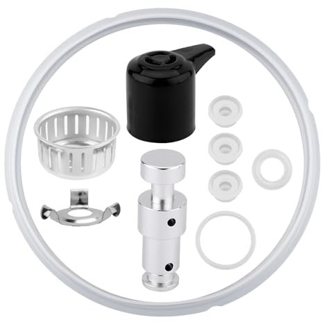 Set di Parti di Ricambio per Instant Pot Duo 8-Qt, Anello di Tenuta in Silicone con Diametro Interno ed Esterno di 23,3cm e 25,5cm per Accessori per Pentole a Pressione Articoli