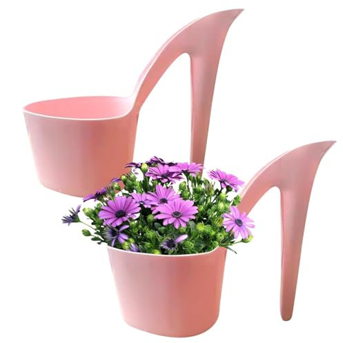 Fioriera da interni, vasi per piante da interno, fioriera a forma di tacco alto, piante grasse decorative con esposizione floreale, cactus creativo, per J.