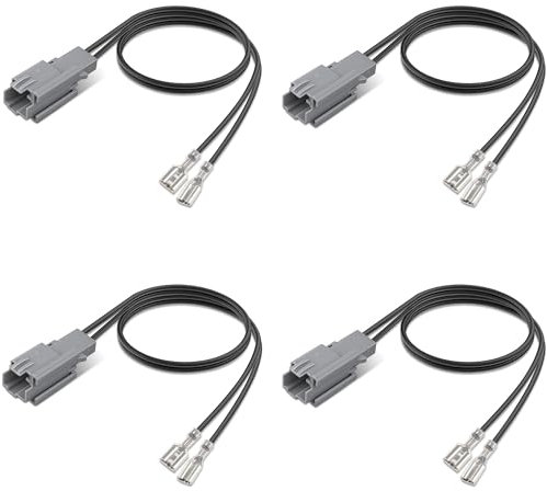 Naponal 4 Pcs Professional 72-5603 Speaker Harness,Thicker Longer Speaker Wire Harness Replacement Connector Adapter Plug,Car Front and Rear Door Audio Cable for Ford Bronco Maverick