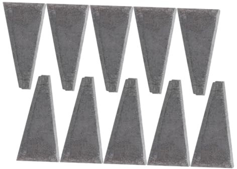 POPETPOP 10pcs Small Carbon Steel Triangular Wedges Repair Tool Hammer Wedge for Home and Outdoor Fixing