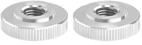 Rimmean 2/5/10 stücke 304 Edelstahl Rändelmutter Hand Festziehen Mutter M2-M12(M2 (10Pcs))