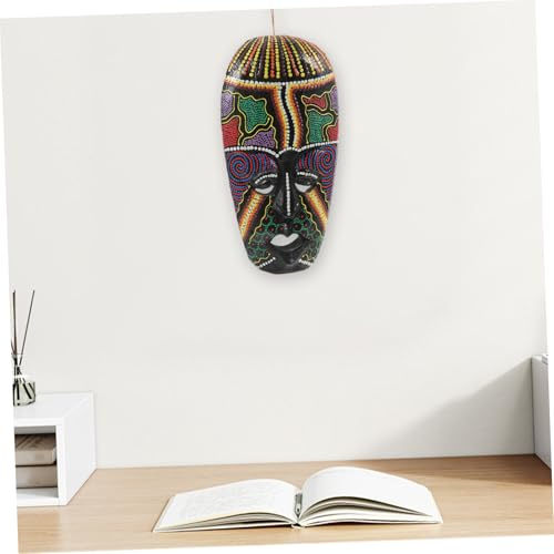 Sosoport Esculturas De Máscaras Africanas Decorativas Talladas Madera Máscaras Tiki De Tribal Para Decoración De Interiores y Exteriores