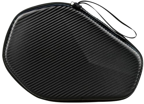 Tragbarer Tischtennis Schlägerbeutel Sechseckige Pingpong Paddel Aufbewahrungstasche Langable Wasserdichte Reißverschluss Handtasche Hält 2 Schläger Tischtennis Schlägergehäuse Zubehör Verschleiß