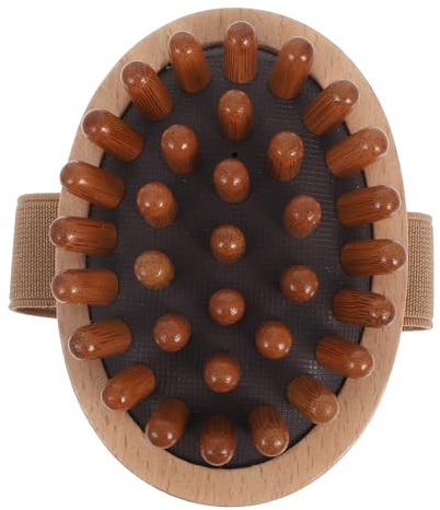 DECOMELODY Manuelle Kopfhautmassagebürste und Bambus mit Luftkissen Multifunktionales Haarmassagegerät zur Entspannung und Einfachen Reinigung für Zuhause und Reisen
