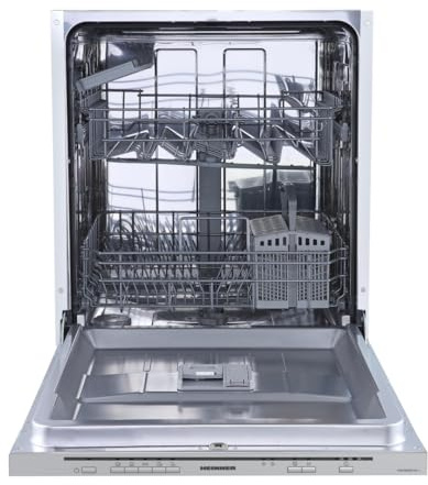 HEINNER HDW-BIM60514E++ Integrierter Einbaugeschirrspüler, 14 Maßgedecke, 5 Programme, Aquastop, Energieklasse E, 60 cm Breite, Inklusive 5-Jahres-Garantie