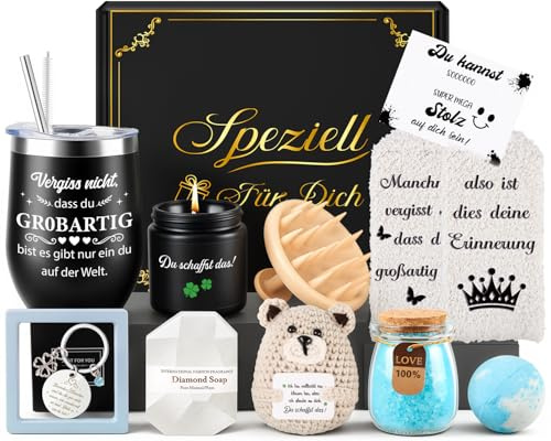 Giftota Geschenke für Frauen, 11-tlg. Valentinstag-Geschenk für Sie, Inspirierende Geschenkset Freundin Geburtstag Valentinstag Kleine Aufmerksamkeit Geschenk für Freund Ehemann, Geschenke für Männer