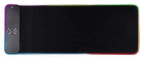 LED Gaming Pad 15W Charging Mouse Pad Non-Slip Mat Rubber Base Desk PC Office Charging Pad