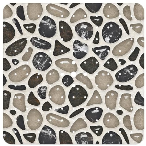 Duschmatte rutschfest 53x53cm - 100% BPA-frei - Antirutschmatte Dusche, Duscheinlage & Badewanne, Rutschmatte dusche, schimmelresistent & maschinenwaschbar