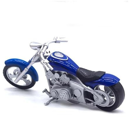 DieCast Modell Motorcykel 1:18 För Rider Racing Motorcykelmodell I Gjuten Metall(Blå)