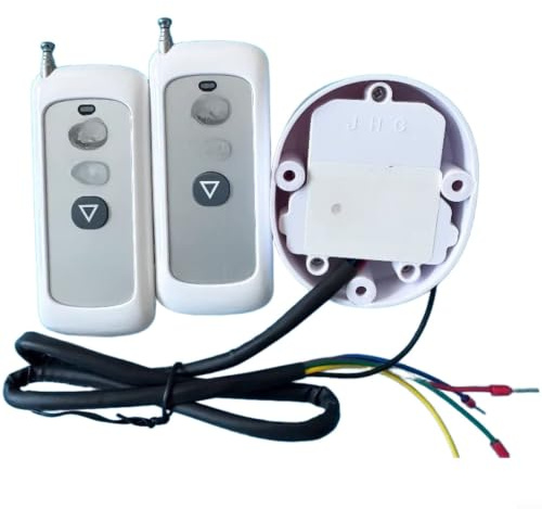 Receptor de mando a distancia inalámbrico 433 MHz para barreras y puertas de garaje, 8 V-24 V CC, carcasa de ABS impermeable, fácil cableado con codificación de colores, rango de temperatura de -30 °C