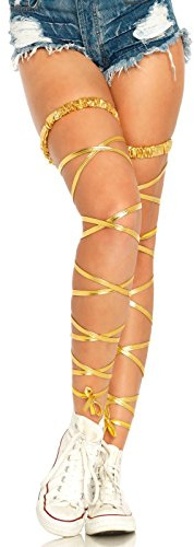 Leg Avenue Womens Festival Garter Wraps Costume Accessories, Gold