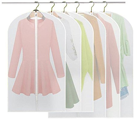 BREEZO 6 Stücke Kleidersack - inkl. 3 von 120 x 60 cm und 100 x 60 cm Anzugsack Kleiderhülle Anzughülle aus atmungsaktivem Material - erstklassiger Schutz für Ihre Anzüge und Kleider