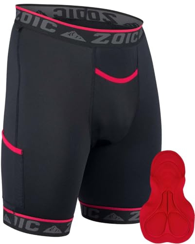 ZOIC Essential Liner - 9 Inseam Men's Cycling Short, Black, 2X-Large