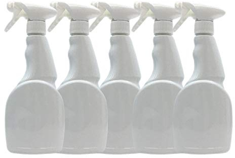 Trade Chemicals Trigger Spray Bottles 500ML, Standard Valeting, Household C | Empty Bottles with Trigger Sprays Fluronated, HDPE 500ml Bottles - with White trigger sprays. Fully Chemical resistant. We pr