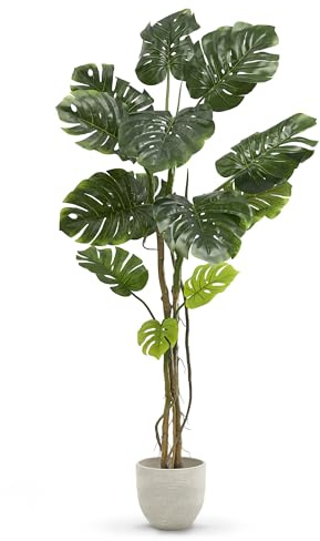 MAIA SHOP Monstera Artificial 180 cm – Planta Artificial Grande con Hojas Realistas, Árbol Tropical Decorativo para Hogar, Oficina, Hoteles y Proyectos de Interiorismo