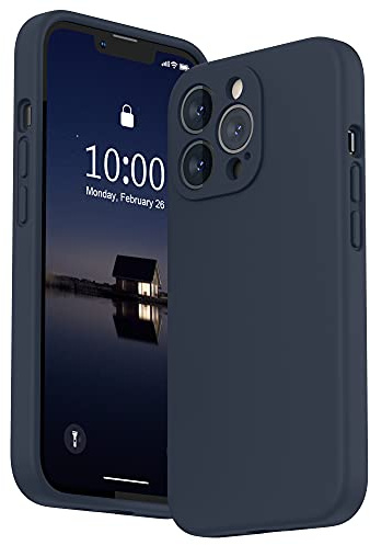 SURPHY für iPhone 13 Pro Hülle Silikon mit Displayschutzfolie | Case mit Kameraschutz Stoßfeste Handyhülle für 6,1 mit Erhöhter Randschutz