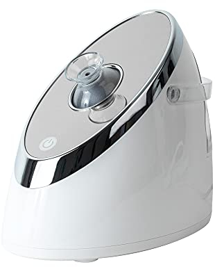 HoMedics Nano Facial Steamer, Sauna Facciale, Vaporizzatore per Pulizia del Viso Regolabile con Base Compatta e Portatile, Vapore per Purificare la Pelle, Dilatare i Pori e Ammorbidire i Punti Neri