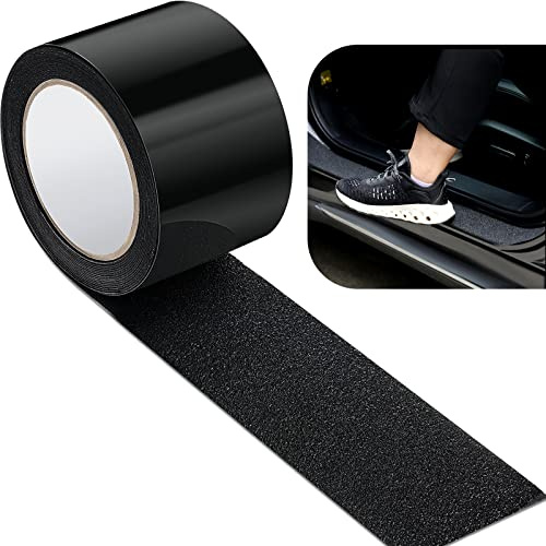 Protezione de Ingresso della Porta Automobilistica Protezione per Davanzale Bordo della Portiera Auto Riflettente 16,4 Piedi Pellicola Antigraffio Anti Collisione (Nero, 2,8 Pollice Largo, 16,4 Piedi)