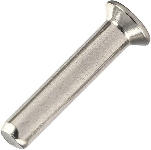 OPIOL QUALITY® Senknieten DIN 661 6x16 mm aus Edelstahl A2 V2A (25 Stück) Senkkopfnieten Senkniete Niete Nieten Senkkopf Edelstahlrostfrei Rostfrei
