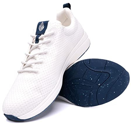 Green Steps Zapatillas ortopédicas con Soporte del Arco Plantar Fabricadas a Partir de Materiales sostenibles. Brindan Comodidad y Apoyo para aliviar el Dolor en el pie Blanco Talla 36